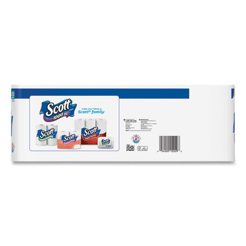 Image of Scott® 20032 1000 Bathroom Tissue, Septic Safe, 1-Ply, White, 1,000 Sheets/Roll, 20 Rolls/Pack