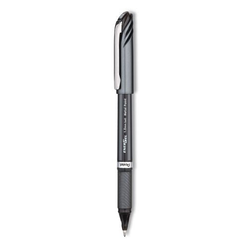 Image of Pentel® BL30-A EnerGel NV Gel Pen, Stick, Bold 1 mm, Black Ink, Gray/Black Barrel, Dozen