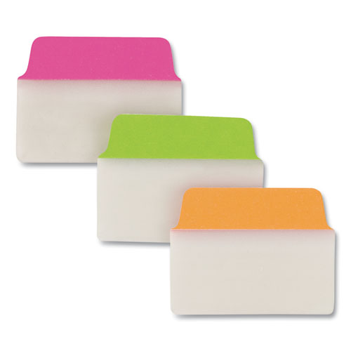 Image of Avery® 74756 Ultra Tabs Repositionable Tabs, Standard: 2" x 1.5", 1/5-Cut, Assorted Neon Colors, 48/Pack