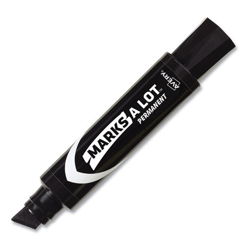 Image of Avery® 24148 Marks A Lot Extra-Large Desk-Style Permanent Marker, Extra-Broad Chisel Tip, Black (24148)