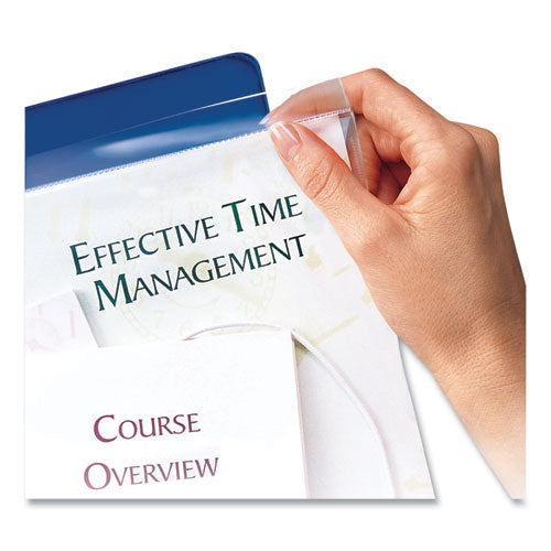 Image of Avery® 76000 Secure Top Super Heavyweight Diamond Clear Sheet Protector, Side: 3-Hole Punched, Top Load 8.5 x 11 Insert, Clear, 25/Pack