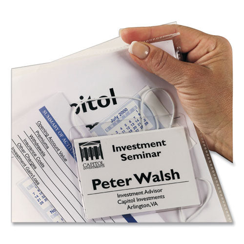 Image of Avery® 76000 Secure Top Super Heavyweight Diamond Clear Sheet Protector, Side: 3-Hole Punched, Top Load 8.5 x 11 Insert, Clear, 25/Pack