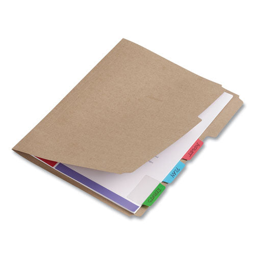 Image of AveryÂ® Ultra Tabs Repositionable Tabs, Standard: 2" x 1.5", 1/5-Cut, Assorted Colors (Blue, Green and Red), 24/Pack