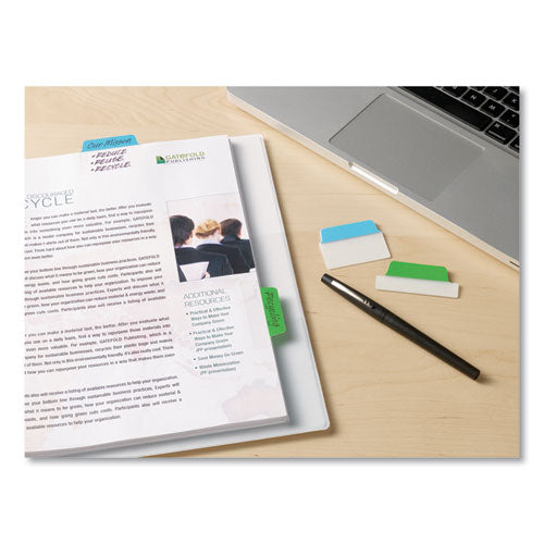 Image of AveryÂ® Ultra Tabs Repositionable Tabs, Standard: 2" x 1.5", 1/5-Cut, Assorted Colors (Blue, Green and Red), 24/Pack