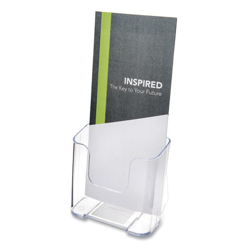 Image of deflecto® 75001 Docuholder For Countertop/wall-Mount, Leaflet Size, 4.37w X 3.25d X 3.87h, Clear