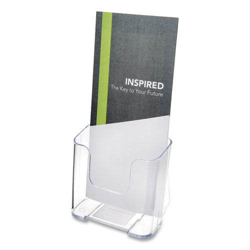 Image of deflecto® 75001 Docuholder For Countertop/wall-Mount, Leaflet Size, 4.37w X 3.25d X 3.87h, Clear