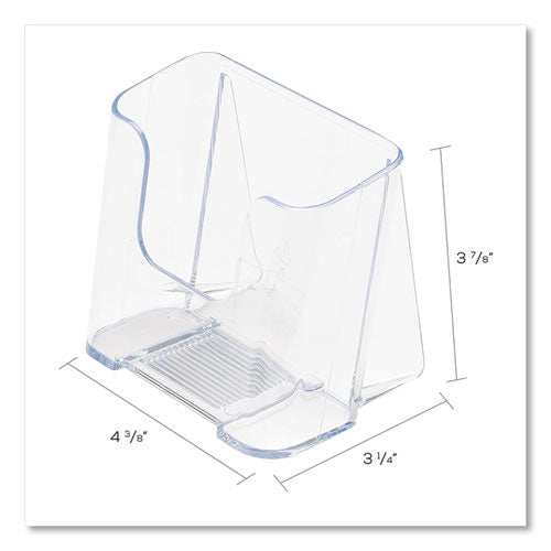 Image of deflecto® 75001 Docuholder For Countertop/wall-Mount, Leaflet Size, 4.37w X 3.25d X 3.87h, Clear