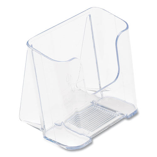 Image of deflecto® 75001 Docuholder For Countertop/wall-Mount, Leaflet Size, 4.37w X 3.25d X 3.87h, Clear