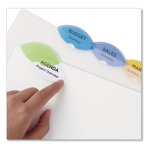 Image of Avery® 11200 Insertable Style Edge Tab Plastic Dividers, 5-Tab, 11 X 8.5, Translucent, 1 Set