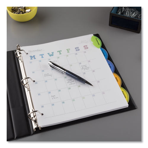 Image of Avery® 11200 Insertable Style Edge Tab Plastic Dividers, 5-Tab, 11 X 8.5, Translucent, 1 Set