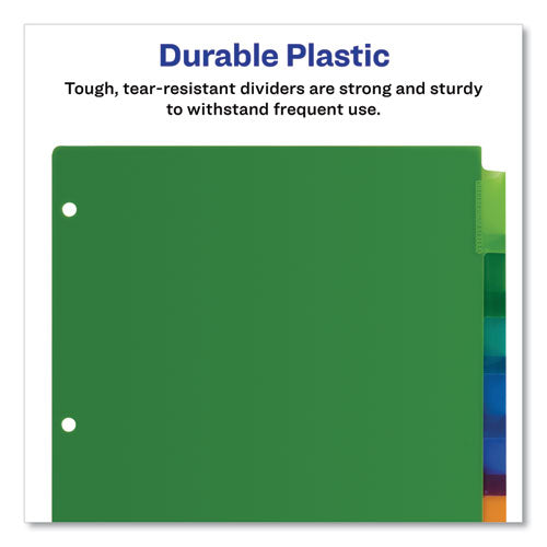 Image of Avery® 11901 Insertable Big Tab Plastic Dividers, 8-Tab, 11 X 8.5, Assorted, 1 Set