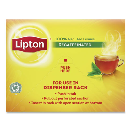 Image of Lipton® TJL00290 Tea Bags, Decaffeinated, 72/box