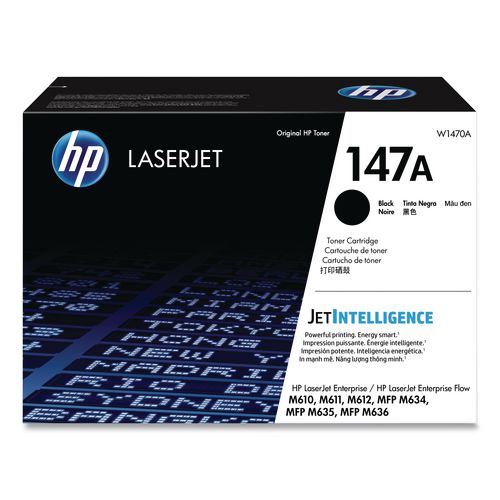 Image of HP W1470A HP 147a, (w1470a) Black Original Laser Toner Cartridge