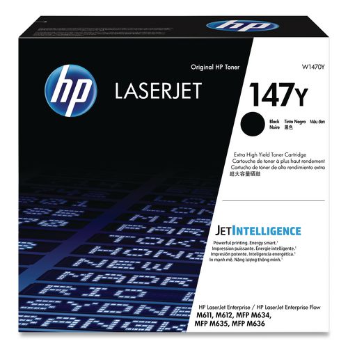 Image of HP W1470Y HP 147y, (w1470y) Extra High-Yield Black Original Laser Toner Cartridge