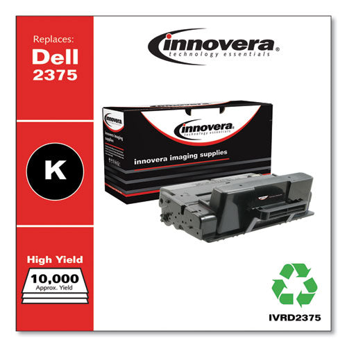 Image of Innovera® IVRD2375 Remanufactured Black Toner, Replacement for 593-BBBJ, 10,000 Page-Yield