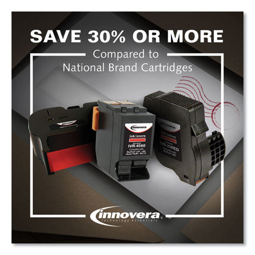 Image of Innovera® IVR7659 Compatible Red Postage Meter Ink, Replacement for 765-9 (7659), 8,000 Page-Yield
