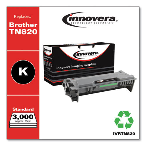 Image of Innovera® IVRTN820 Remanufactured Black Toner, Replacement for TN820, 3,000 Page-Yield