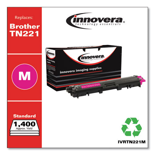 Image of Innovera® IVRTN221M Remanufactured Magenta Toner, Replacement for TN221M, 1,400 Page-Yield