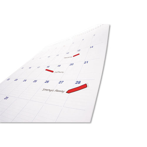 Image of Post-it® Flags 684-ARR1 Arrow 0.5" Page Flags, Blue/Green/Purple/Red/Yellow, 20/Color, 100/Pack