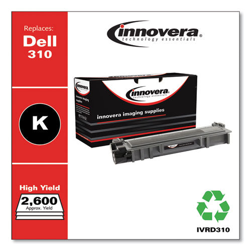 Image of Innovera® IVRD310 Remanufactured Black High-Yield Toner, Replacement for 593-BBKC, 2,600 Page-Yield