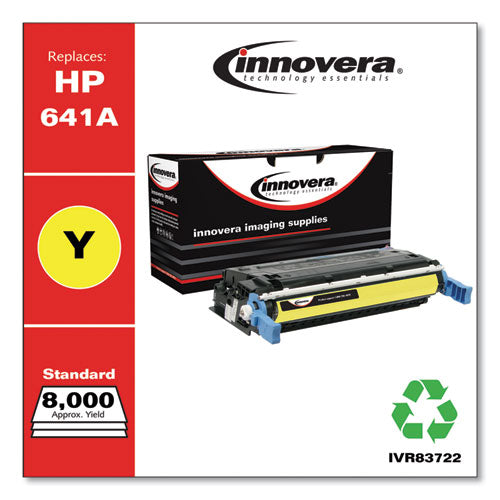 Image of Innovera® IVR83722 Remanufactured Yellow Toner, Replacement for 641A (C9722A), 8,000 Page-Yield