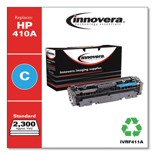 Image of Innovera® IVRF411A Remanufactured Cyan Toner, Replacement for 410A (CF411A), 2,300 Page-Yield