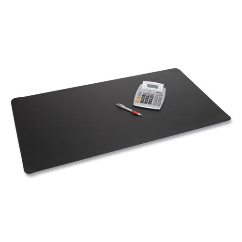 Image of Artistic® LT61-2MS Rhinolin II Desk Pad with Antimicrobial Protection, 36" x 20", Black