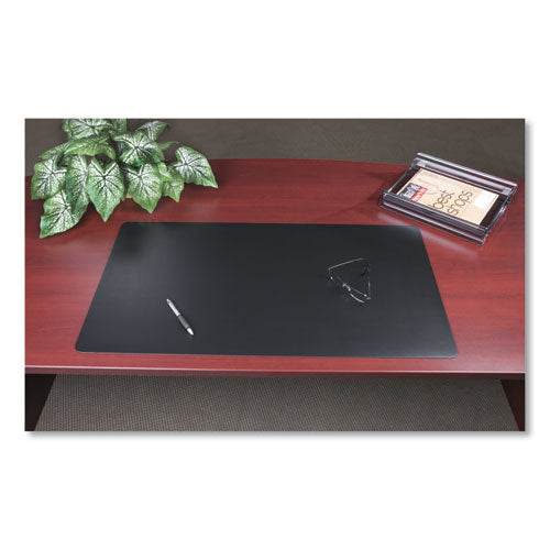 Image of Artistic® LT61-2MS Rhinolin II Desk Pad with Antimicrobial Protection, 36" x 20", Black