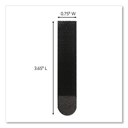 Image of Command 17206BLK Damage-Free Hanging Picture Hanging Strip Pairs, Holds Up to 3.75 lb, Large: 0.75" x 3.65", Black, 4/Pack