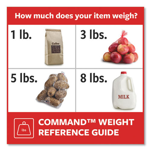 Image of Command 17206BLK Damage-Free Hanging Picture Hanging Strip Pairs, Holds Up to 3.75 lb, Large: 0.75" x 3.65", Black, 4/Pack