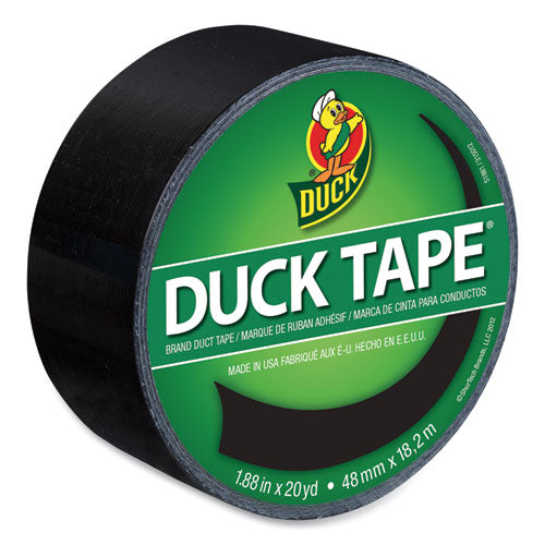 Image of Duck® 1265013 Colored Duct Tape, 3" Core, 1.88" X 20 Yds, Black