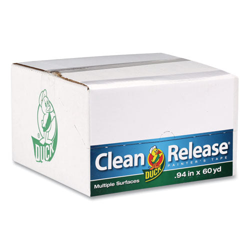Image of Duck® 284371 Clean Release Painter's Tape, 3" Core, 0.94" X 60 Yds, Blue, 24/carton