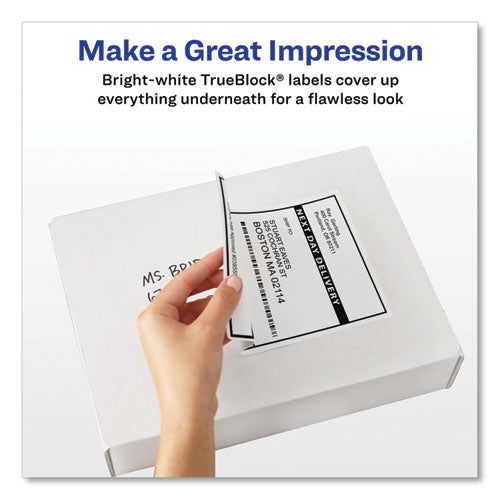 Trueblock Software Avery Shipping Labels W/ Trueblock Technology, Inkjet Printers, 3.33 X ...