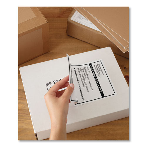 Image of Avery® 05126 Shipping Labels W/ Trueblock Technology, Laser Printers, 5.5 X 8.5, White, 2/sheet, 100 Sheets/box