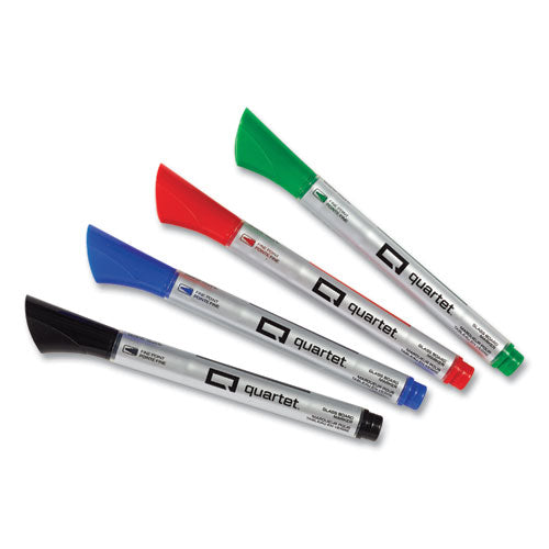 Image of Quartet® 79555 Premium Glass Board Dry Erase Marker, Fine Bullet Tip, Assorted Colors, 4/pack