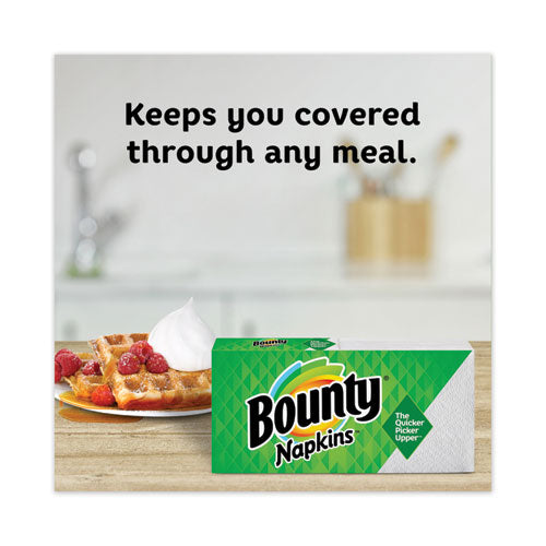 Image of Bounty® 96595 Quilted Napkins, 1-Ply, 12.1 x 12, White, 200/Pack, 8 Packs/Carton