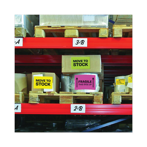 Image of Avery® 05975 High-Visibility Permanent Laser Id Labels, 8.5 X 11, Asst. Neon, 15/pack