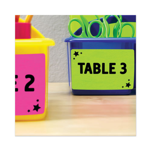 Image of Avery® 05952 High-Visibility Permanent Laser ID Labels, 5.5 x 8.5, Neon Green, 200/Box