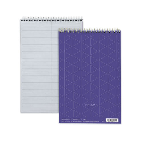 Image of TOPS 80264 Prism Steno Pads, Orchid Cover, Gregg Rule, (80) Orchid 6 x 9 Sheets, 4/Pack