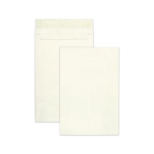 Image of Survivor® QUAR4520 14 lb Tyvek Open End Expansion Mailer Value Pack, #15 1/2, Flip-Stik Flap, Redi-Strip Closure, 12 x 16, White, 100/Carton