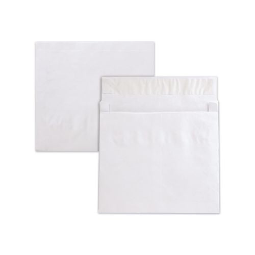 Image of Survivor® QUAR4611 Lightweight 14 lb Tyvek Open End 2" Expansion Mailers, #13 1/2, Square Flap, Redi-Strip Closure, 10 x 13, White, 25/Box