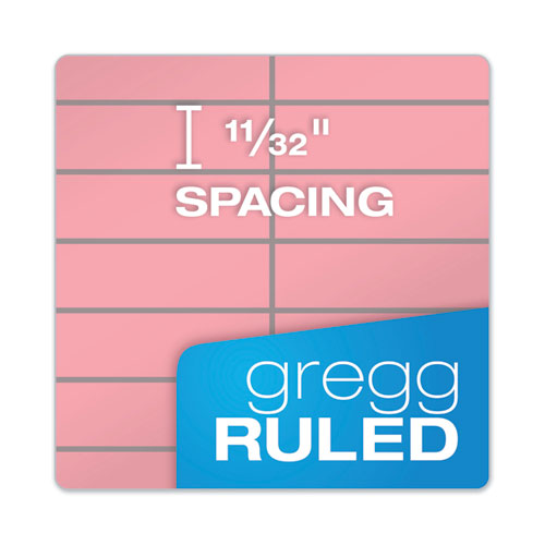 Image of TOPS 80254 Prism Steno Pads, Pink Cover, Gregg Rule, (80) Pink 6 x 9 Sheets, 4/Pack