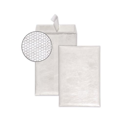 Image of Survivor® QUAR7501 Bubble Mailer of DuPont Tyvek, #0, Air Cushion, Redi-Strip Adhesive Closure, 6.5 x 9.5, White, 25/Box
