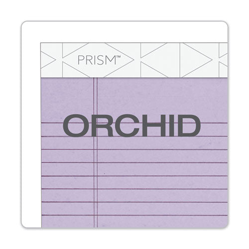 Image of TOPS 63040 Prism + Colored Writing Pads, Narrow Rule, (50) Pastel Orchid 5 x 8 Sheets, 12/Pack