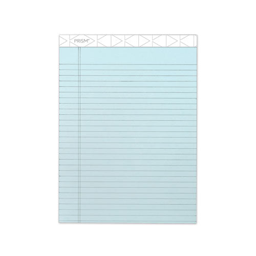 Image of TOPS 63120 Prism + Colored Writing Pads, Wide/Legal Rule, (50) Pastel Blue 8.5 x 11 Sheets, 12/Pack