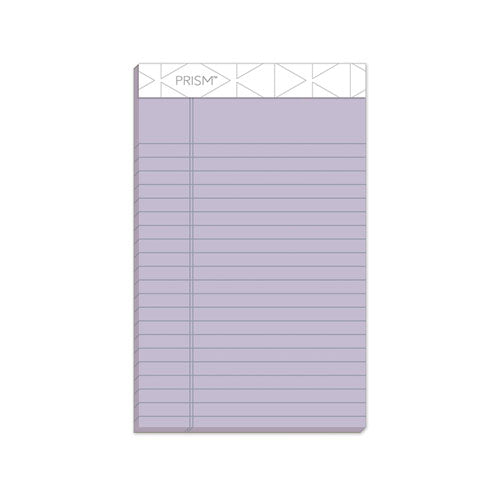 Image of TOPS 63040 Prism + Colored Writing Pads, Narrow Rule, (50) Pastel Orchid 5 x 8 Sheets, 12/Pack
