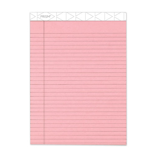 Image of TOPS 63150 Prism + Colored Writing Pads, Wide/Legal Rule, (50) Pastel Pink 8.5 x 11 Sheets, 12/Pack