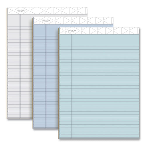 Image of TOPS 63116 Prism + Colored Writing Pads, Wide/Legal Rule, (50) Assorted Pastel Color 8.5 x 11 Sheets, 6/Pack