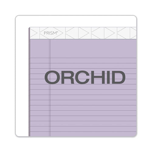Image of TOPS Prism + Colored Writing Pads, Wide/Legal Rule, (50) Pastel Orchid 8.5 x 11 Sheets, 12/Pack