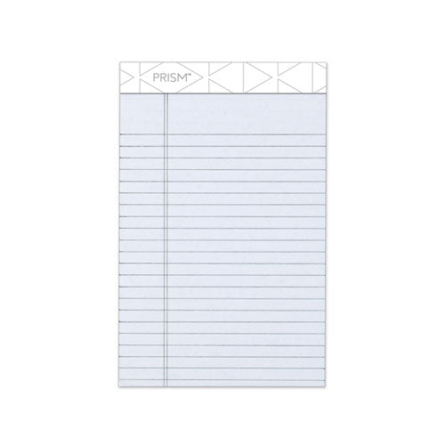 Image of TOPS 63060 Prism + Colored Writing Pads, Narrow Rule, (50) Pastel Gray 5 x 8 Sheets, 12/Pack
